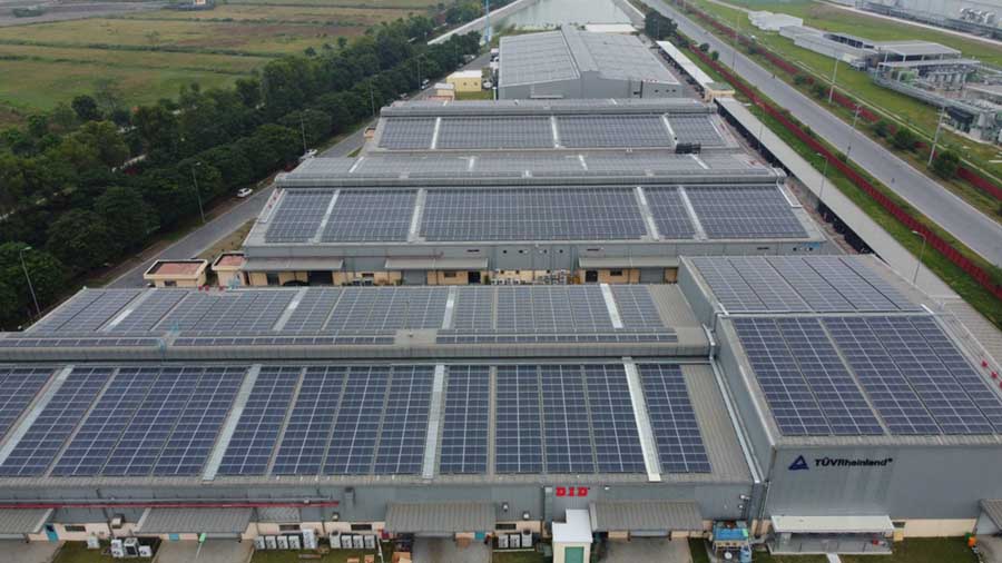 điện mặt trời cho khu công nghiệp