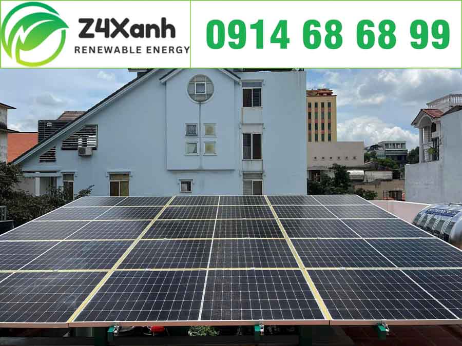 Lắp đặt điện mặt trời cho biệt thự
