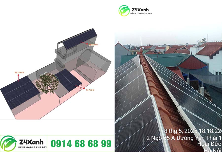 Z4XANH Energy thi công hệ thống điện mặt trời với kỹ thuật đạt chuẩn.