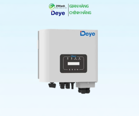 Inverter Deye hòa lưới 1 pha 6kW, 2 MPPT (kèm wifi và CT), Model SUN-6K-G05P1-EU-AM2