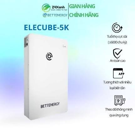 Pin Lithium BETTENERGY 5.12 kWh (100Ah) – Model Elecube-5K