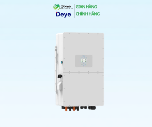 Inverter hybrid Deye 40kW 3 pha - Hòa lưới có lưu trữ, 4 MPPT, Model SUN-40K-SG01HP3-EU-BM4