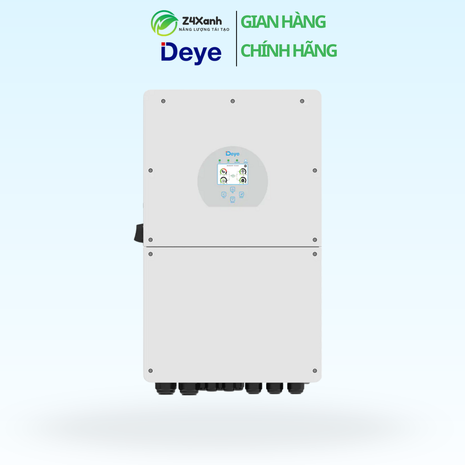 Inverter Hybrid Deye 1 pha 16kW (hòa lưới + lưu trữ), Model SUN-16K-SG01LP1-EU