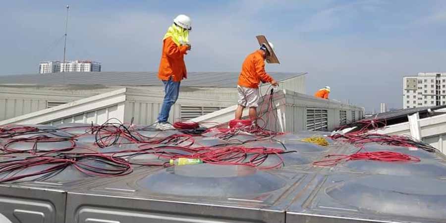 lắp đặt điện mặt trời cho văn phòng